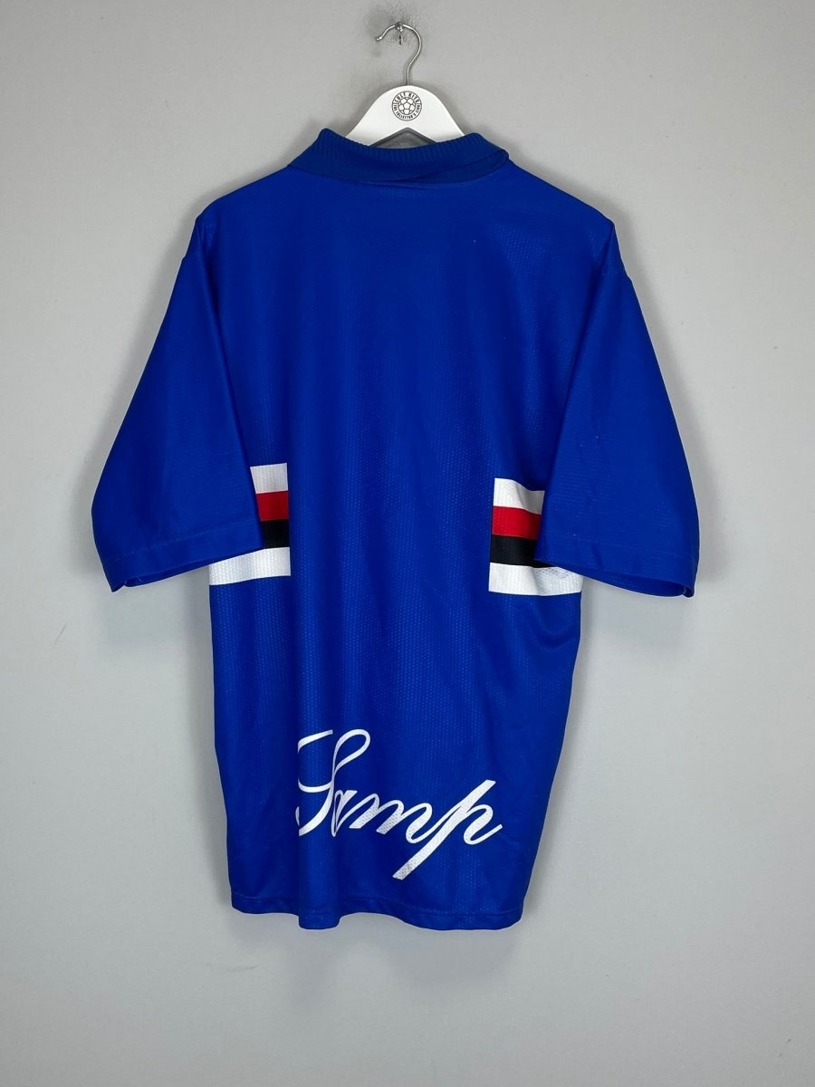 1996/97 SAMPDORIA HOME SHIRT (L) ASICS - Cult Kits - Large - Buy Vintage Football Shirts, Authentic Retro Football Shirts For Sale, Classic Football Shirts & Soccer Jersey