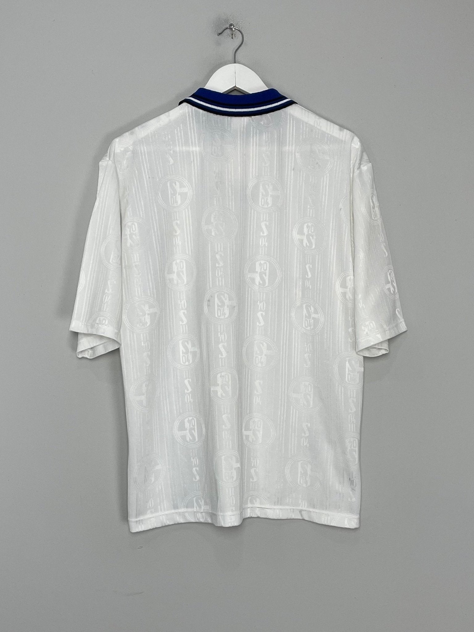 Shop 1996/97 SCHALKE AWAY SHIRT (L) ADIDAS, classic football shirts, vintage football shirts & retro soccer jerseys at Cult Kits
