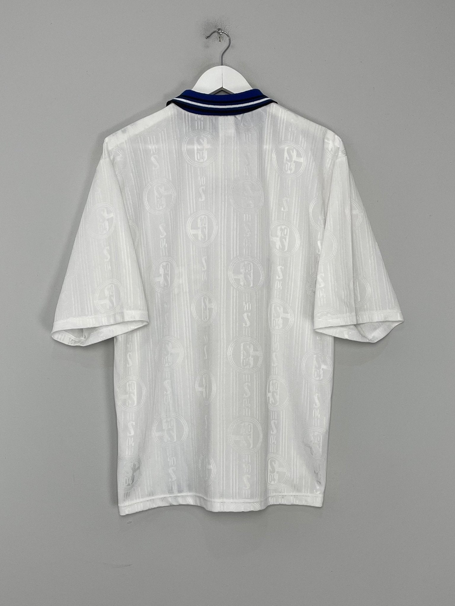 Shop 1996/97 SCHALKE AWAY SHIRT (L) ADIDAS, classic football shirts, vintage football shirts & retro soccer jerseys at Cult Kits