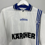 Shop 1996/97 SCHALKE AWAY SHIRT (L) ADIDAS, classic football shirts, vintage football shirts & retro soccer jerseys at Cult Kits
