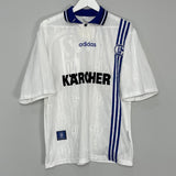 Shop 1996/97 SCHALKE AWAY SHIRT (L) ADIDAS, classic football shirts, vintage football shirts & retro soccer jerseys at Cult Kits
