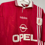 Shop 1996/97 STANDARD LIEGE HOME SHIRT (M) ADIDAS, classic football shirts, vintage football shirts & retro soccer jerseys at Cult Kits