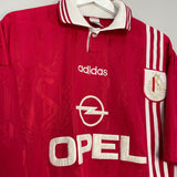Shop 1996/97 STANDARD LIEGE HOME SHIRT (M) ADIDAS, classic football shirts, vintage football shirts & retro soccer jerseys at Cult Kits