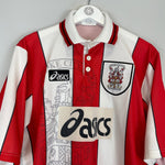 Shop 1996/97 STOKE CITY HOME SHIRT (L) ASICS, classic football shirts, vintage football shirts & retro soccer jerseys at Cult Kits