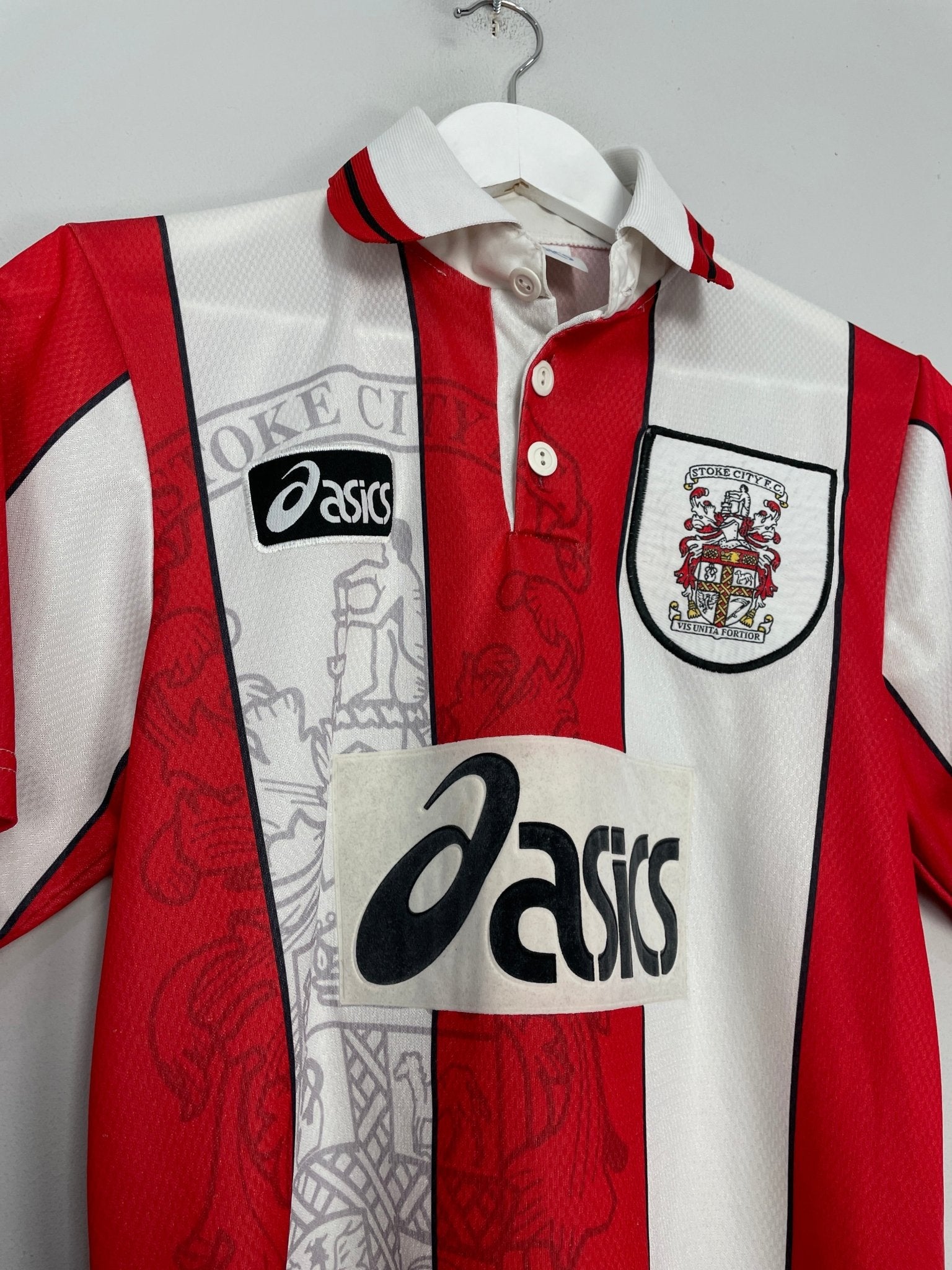 Shop 1996/97 STOKE CITY HOME SHIRT (S) ASICS, classic football shirts, vintage football shirts & retro soccer jerseys at Cult Kits