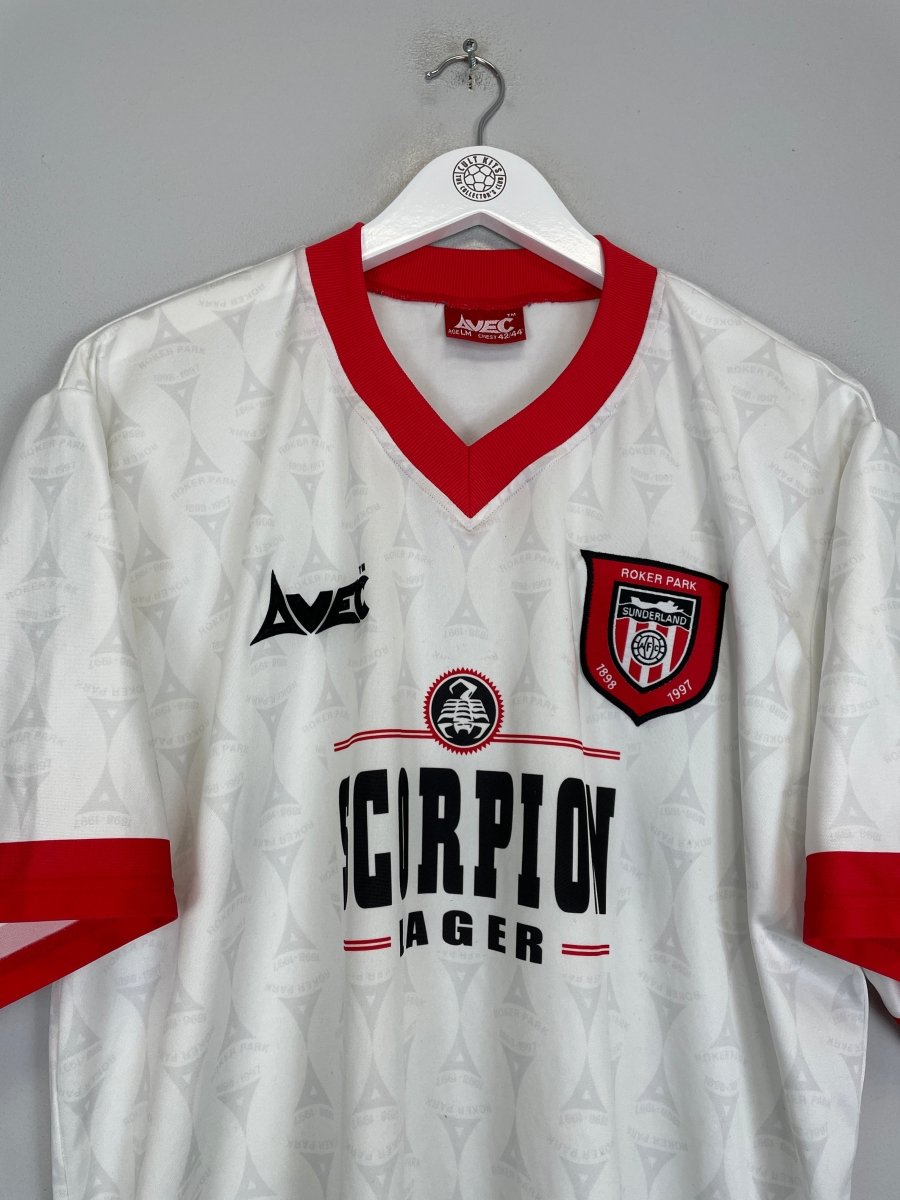1996/97 SUNDERLAND AWAY SHIRT (L) AVEC - Cult Kits - Large - Buy Vintage Football Shirts, Authentic Retro Football Shirts For Sale, Classic Football Shirts & Soccer Jersey
