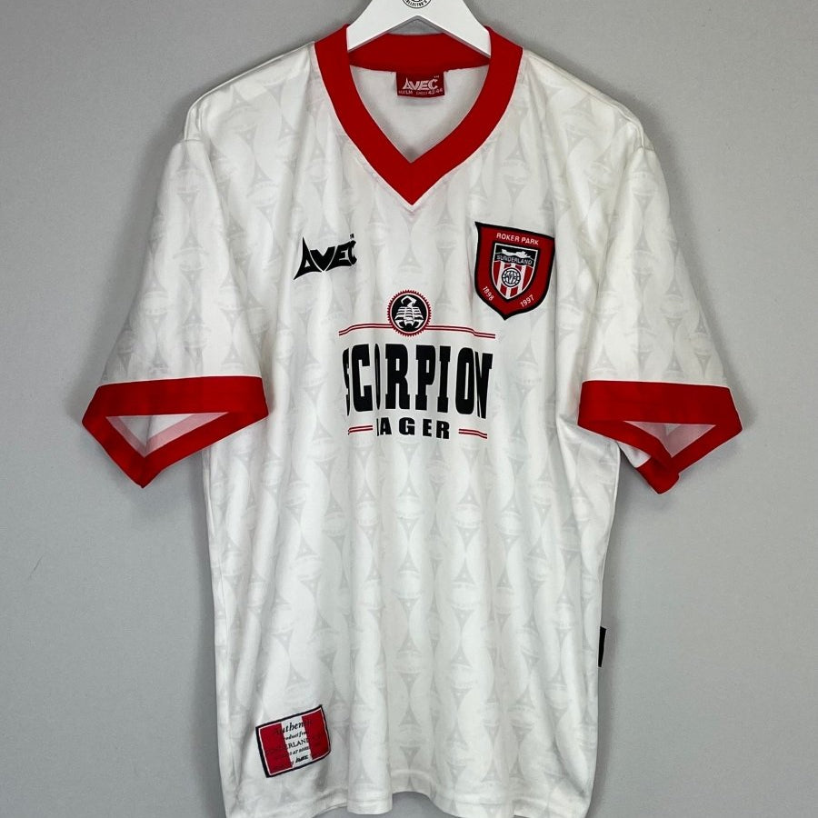 1996/97 SUNDERLAND AWAY SHIRT (L) AVEC - Cult Kits - Large - Buy Vintage Football Shirts, Authentic Retro Football Shirts For Sale, Classic Football Shirts & Soccer Jersey