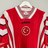 Shop 1996/97 TURKEY HOME SHIRT (XL) ADIDAS, classic football shirts, vintage football shirts & retro soccer jerseys at Cult Kits