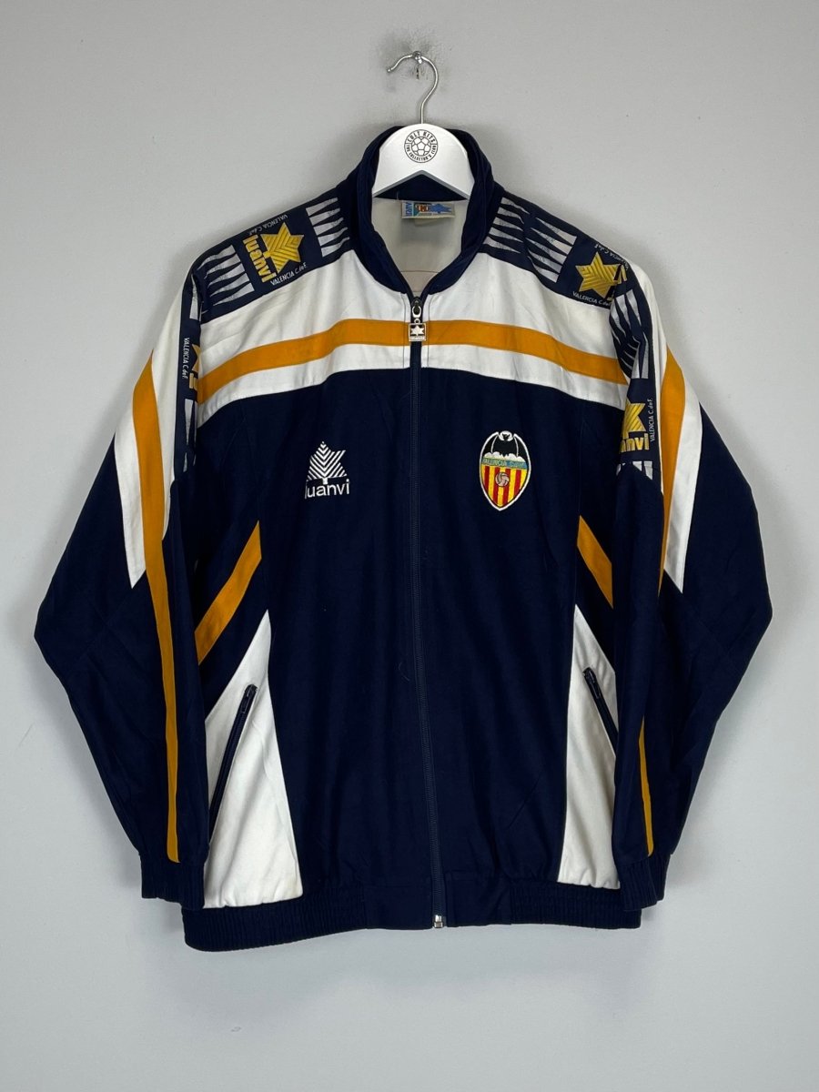 1996/97 VALENCIA TRACK JACKET (S) LUANVI - Cult Kits - Small - Buy Vintage Football Shirts, Authentic Retro Football Shirts For Sale, Classic Football Shirts & Soccer Jersey