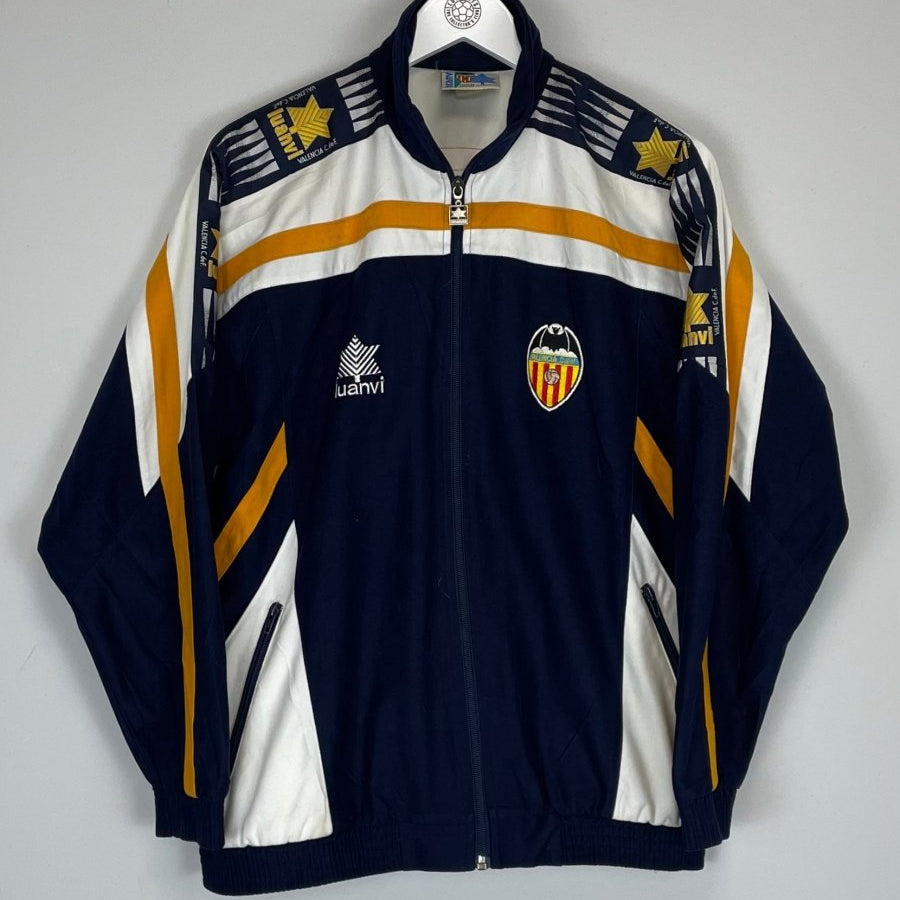 1996/97 VALENCIA TRACK JACKET (S) LUANVI - Cult Kits - Small - Buy Vintage Football Shirts, Authentic Retro Football Shirts For Sale, Classic Football Shirts & Soccer Jersey