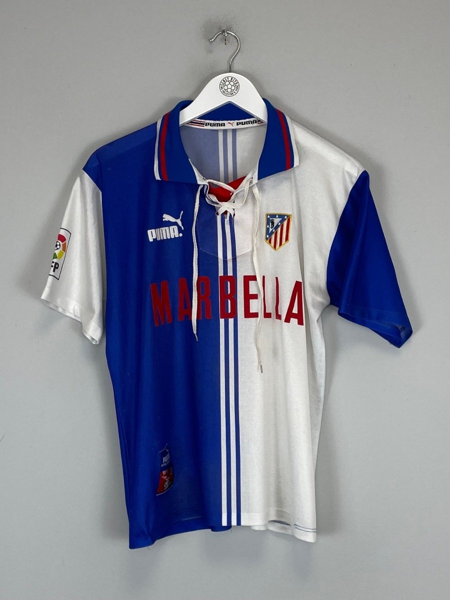 1996/98 ATLETICO MADRID THIRD SHIRT (S) PUMA - Cult Kits - Small - Buy Vintage Football Shirts, Authentic Retro Football Shirts For Sale, Classic Football Shirts & Soccer Jersey