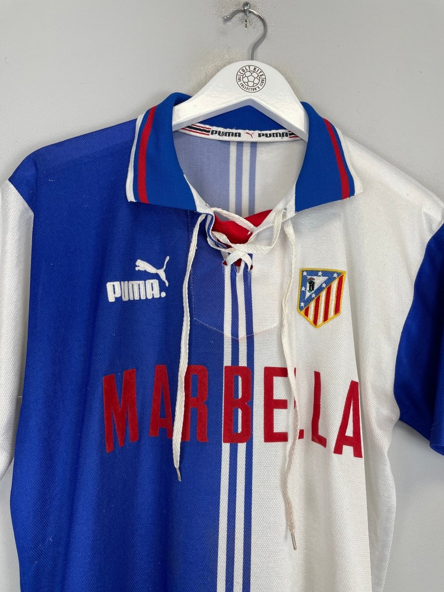 1996/98 ATLETICO MADRID THIRD SHIRT (S) PUMA - Cult Kits - Small - Buy Vintage Football Shirts, Authentic Retro Football Shirts For Sale, Classic Football Shirts & Soccer Jersey