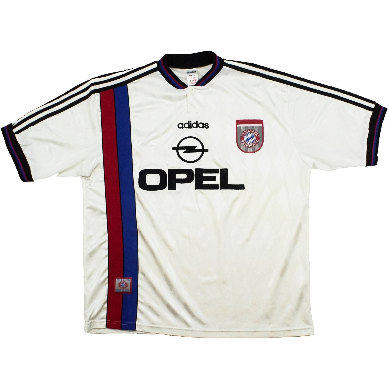 Buy 1996/98 Bayern Munich Away Shirt (XL) Adidas ~ Free worldwide shipping ~ Authentic Vintage Football Shirts from Cult Kits