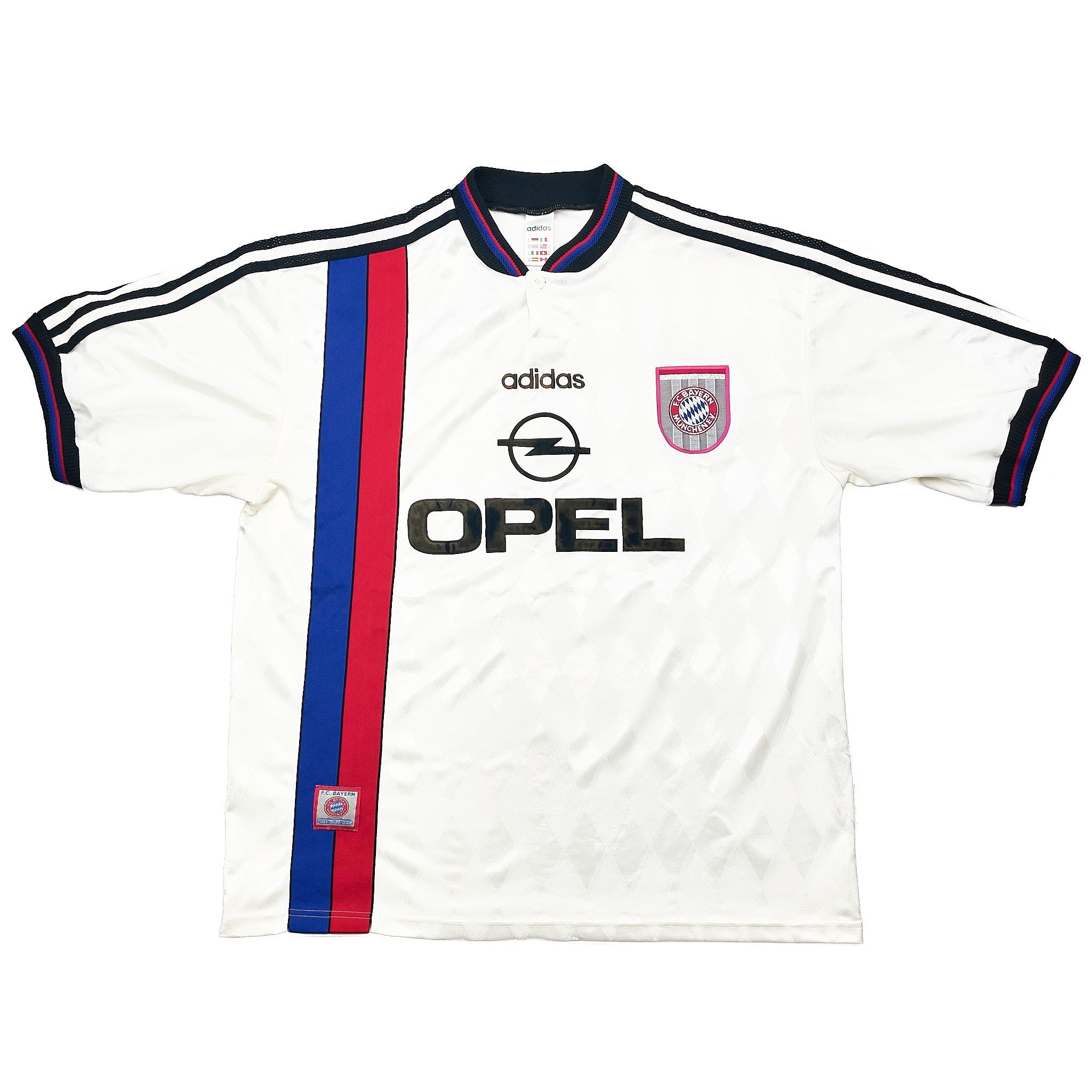 Buy 1996/98 Bayern Munich Munch 3 Away Shirt (XL) Adidas ~ Free worldwide shipping available ~ Authentic Vintage Football Shirts from Cult Kits