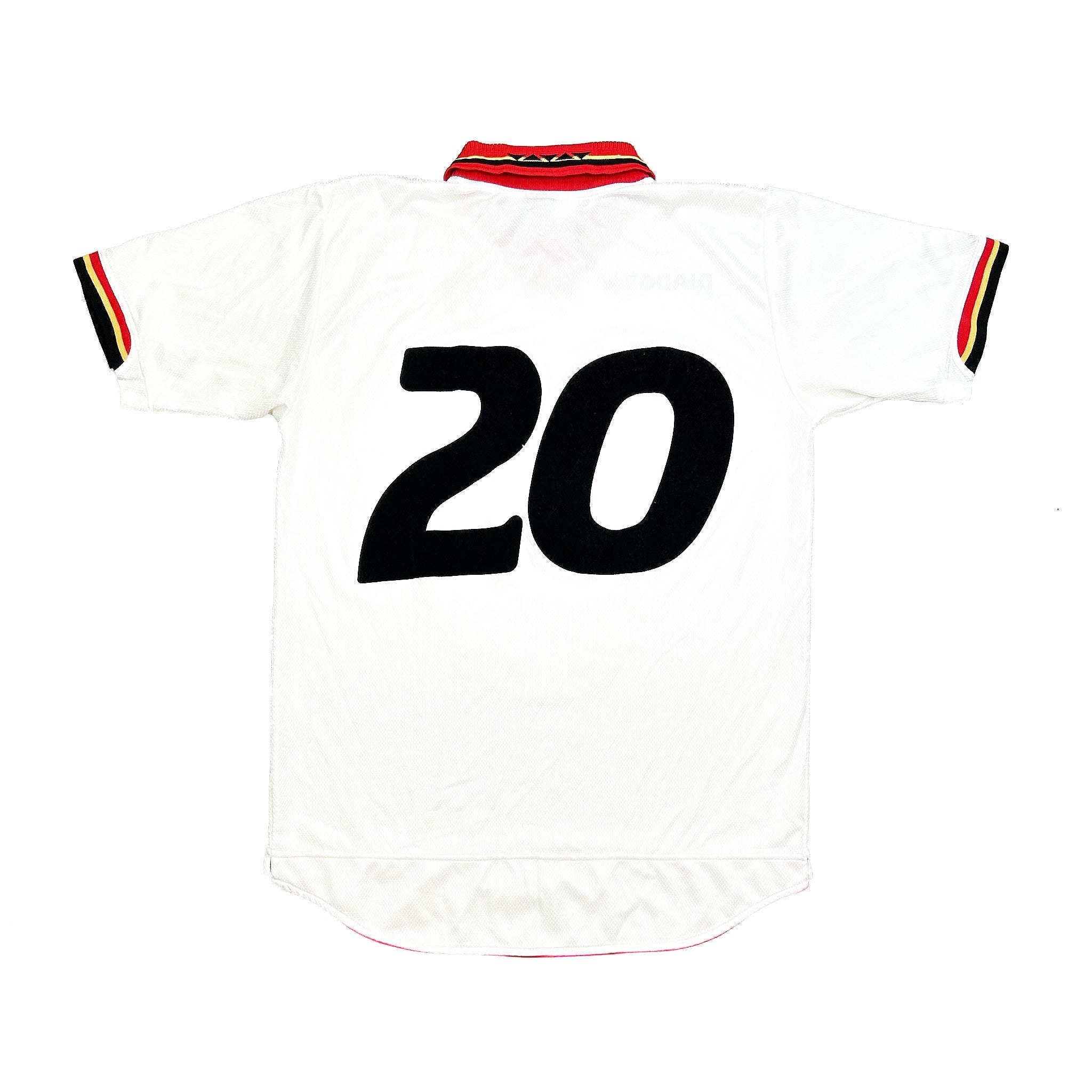Buy 1996/98 BELGIUM 20 *MATCH ISSUE* AWAY SHIRT (L) DIADORA ~ Free worldwide shipping available ~ Authentic Vintage Football Shirts from Cult Kits