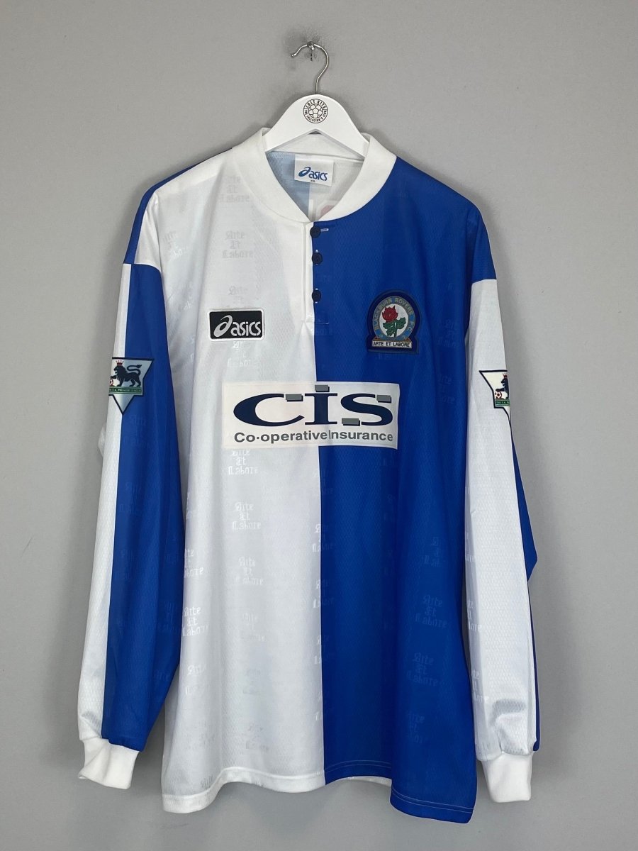 1996/98 BLACKBURN ROVERS RIPLEY 7 L/S HOME SHIRT (XXL) UMBRO - Cult Kits - XXL - Buy Vintage Football Shirts, Authentic Retro Football Shirts For Sale, Classic Football Shirts & Soccer Jersey