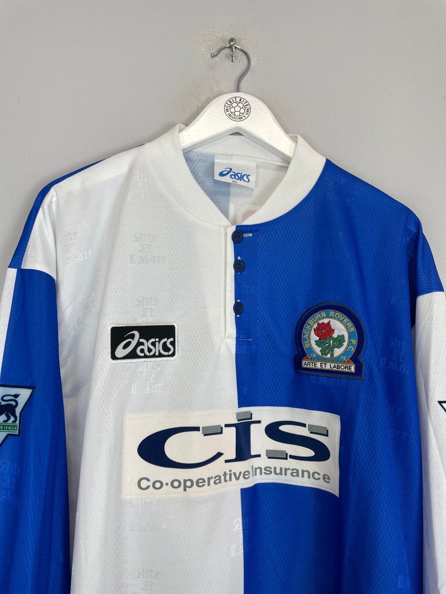 1996/98 BLACKBURN ROVERS RIPLEY 7 L/S HOME SHIRT (XXL) UMBRO - Cult Kits - XXL - Buy Vintage Football Shirts, Authentic Retro Football Shirts For Sale, Classic Football Shirts & Soccer Jersey