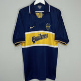 Shop 1996/98 BOCA JUNIORS HOME SHIRT (L) NIKE, classic football shirts, vintage football shirts & retro soccer jerseys at Cult Kits