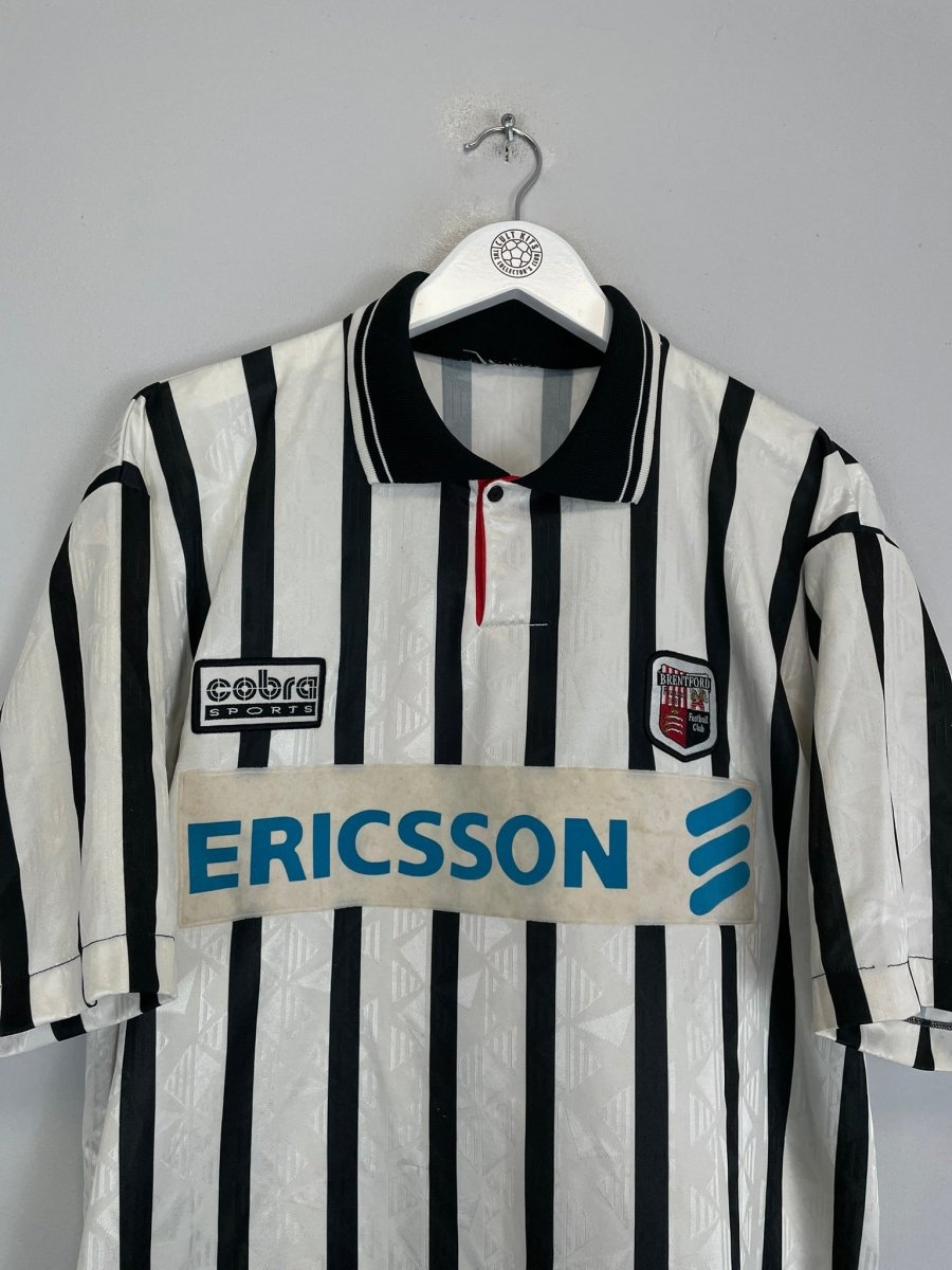 1996/98 BRENTFORD *MATCH ISSUE* 3 AWAY SHIRT (L) COBRA SPORTS - Cult Kits - Large - Buy Vintage Football Shirts, Authentic Retro Football Shirts For Sale, Classic Football Shirts & Soccer Jersey