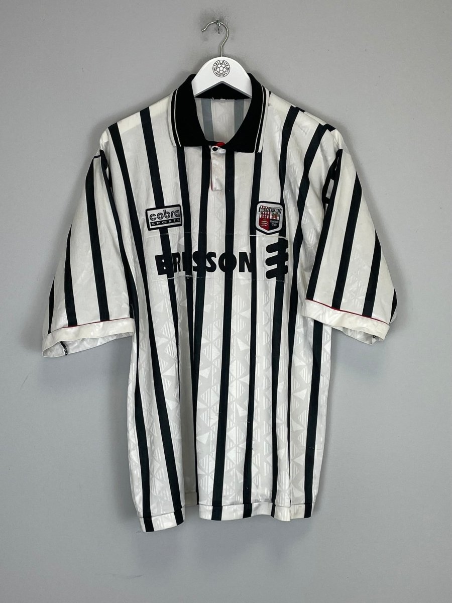 1996/98 BRENTFORD *MATCH ISSUE* 3 HOME SHIRT (L) COBRA SPORTS - Cult Kits - Large - Buy Vintage Football Shirts, Authentic Retro Football Shirts For Sale, Classic Football Shirts & Soccer Jersey