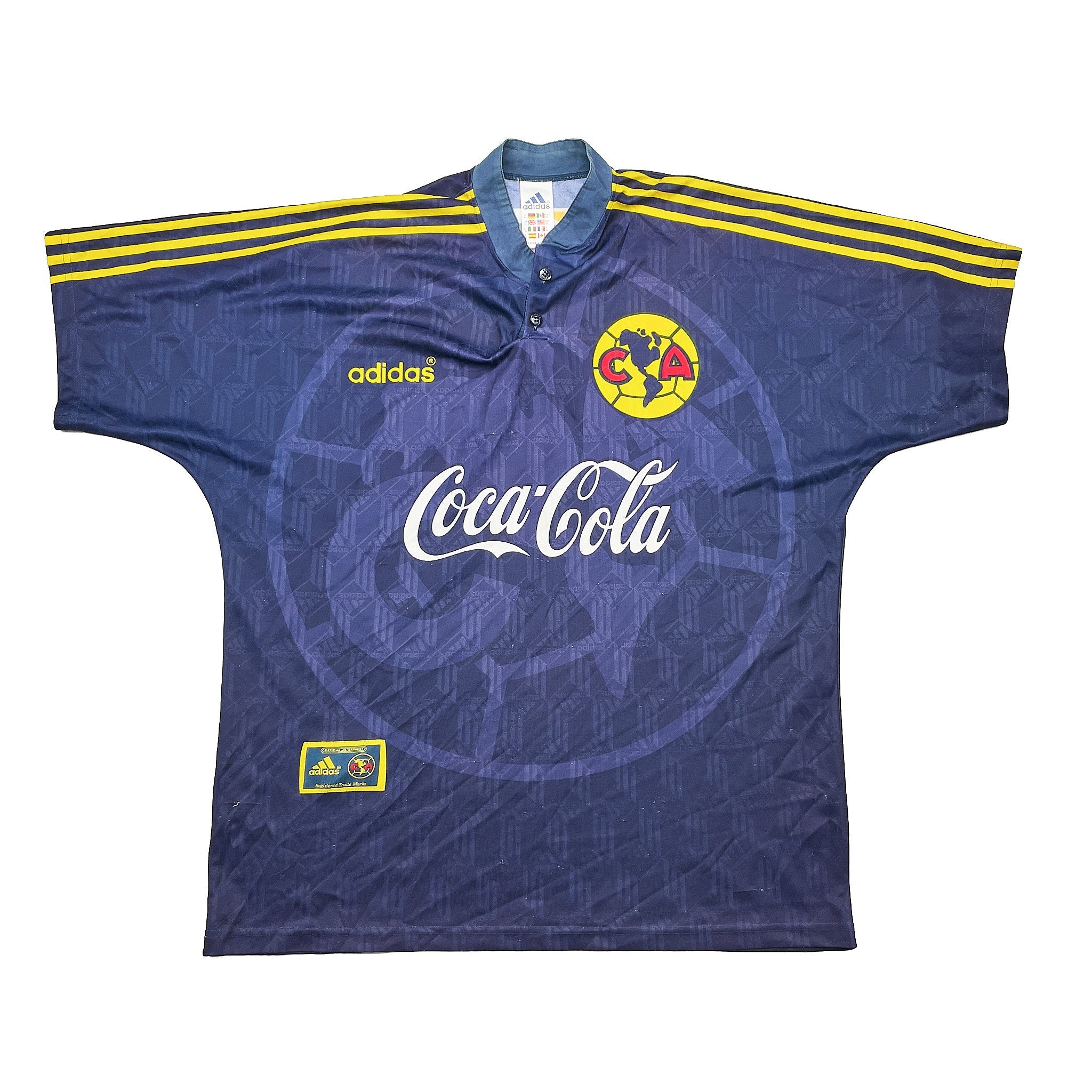 Buy 1996/98 CLUB AMERICA AWAY SHIRT (XL) ADIDAS ~ Free worldwide shipping available ~ Authentic Vintage Football Shirts from Cult Kits