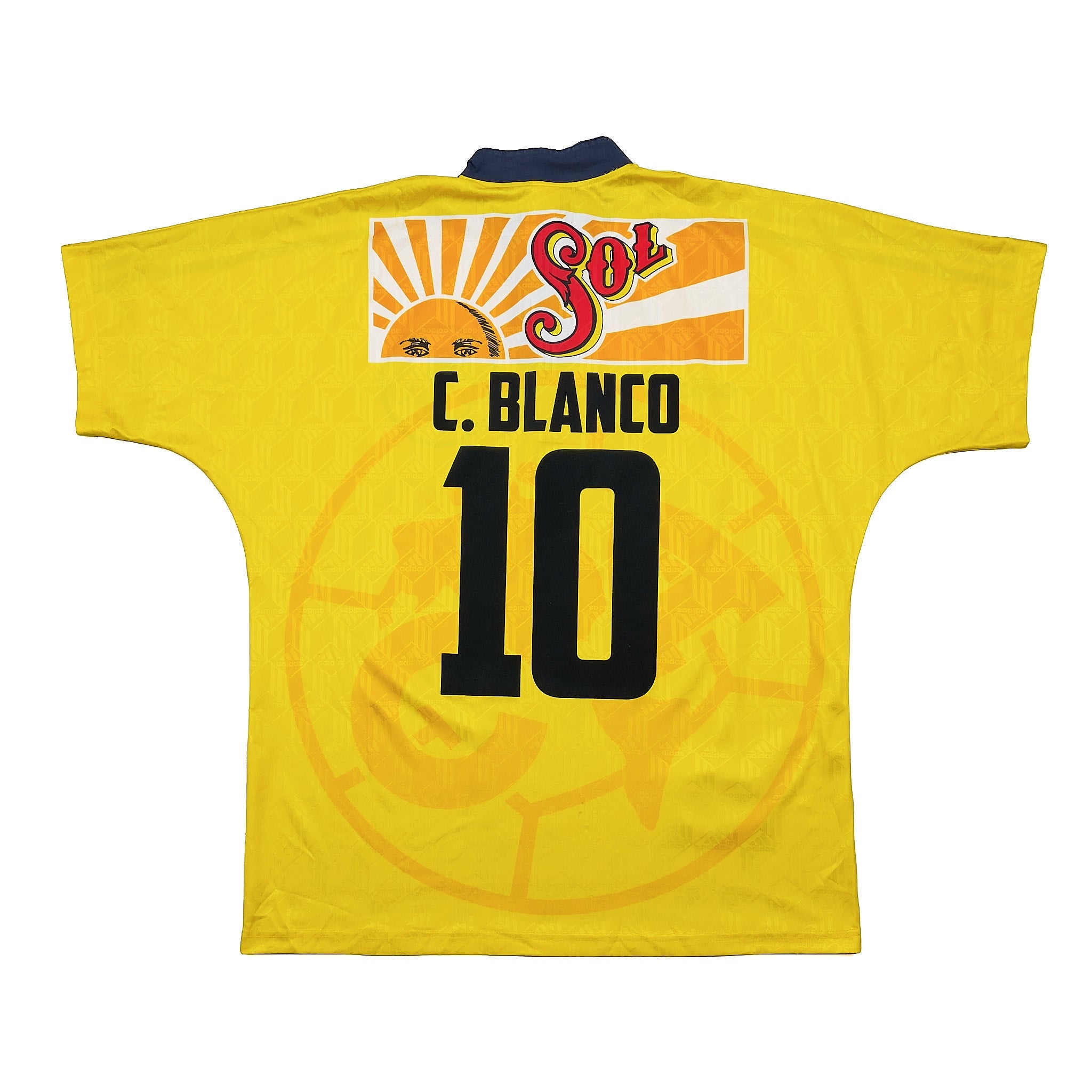 Buy 1996/98 Club America C.Blanco 10 Home Shirt (XL) Adidas ~ Free worldwide shipping available ~ Authentic Vintage Football Shirts from Cult Kits