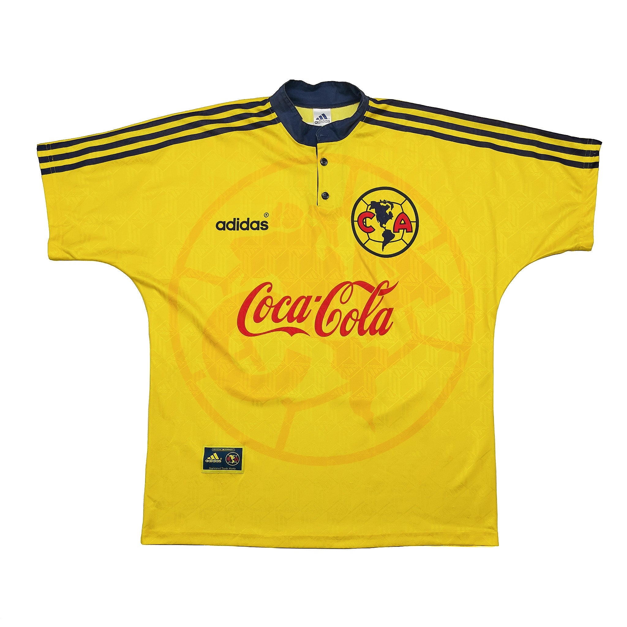Buy 1996/98 Club America C.Blanco 10 Home Shirt (XL) Adidas ~ Free worldwide shipping available ~ Authentic Vintage Football Shirts from Cult Kits