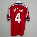 Shop 1996/98 CZECH REPUBLIC NEDVED #4 HOME SHIRT (L) PUMA, classic football shirts, vintage football shirts & retro soccer jerseys at Cult Kits
