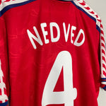 Shop 1996/98 CZECH REPUBLIC NEDVED #4 HOME SHIRT (L) PUMA, classic football shirts, vintage football shirts & retro soccer jerseys at Cult Kits