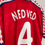 Shop 1996/98 CZECH REPUBLIC NEDVED #4 HOME SHIRT (L) PUMA, classic football shirts, vintage football shirts & retro soccer jerseys at Cult Kits