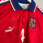Shop 1996/98 CZECH REPUBLIC NEDVED #4 HOME SHIRT (L) PUMA, classic football shirts, vintage football shirts & retro soccer jerseys at Cult Kits