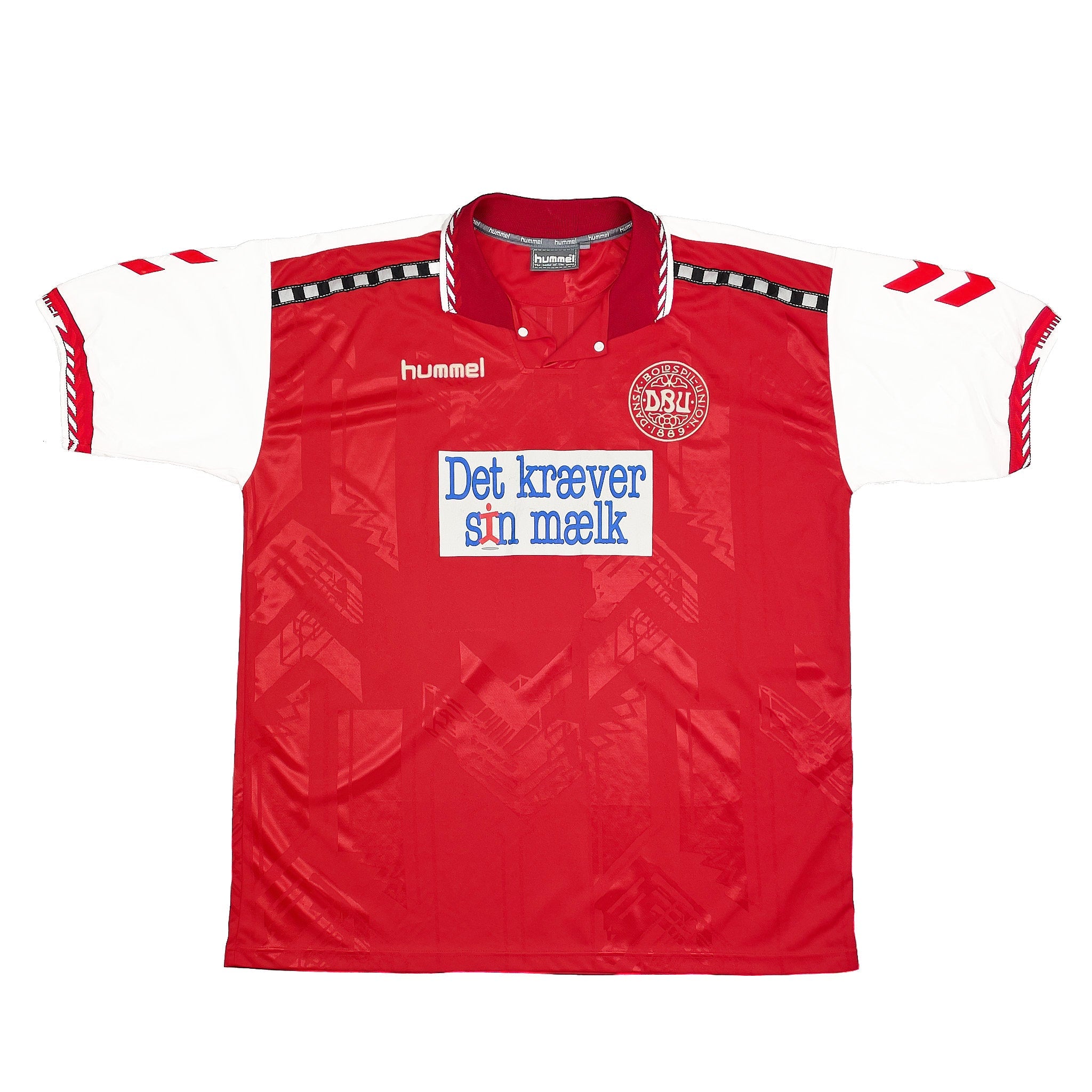 Buy 1996/98 DENMARK M.LAUDRUP 10 HOME SHIRT (XXL) HUMMEL ~ Free worldwide shipping available ~ Authentic Vintage Football Shirts from Cult Kits