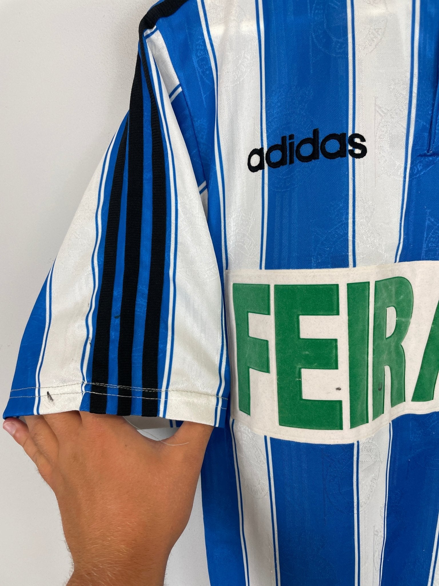 Shop 1996/98 DEPORTIVO LA CORUNA HOME SHIRT (S) ADIDAS, classic football shirts, vintage football shirts & retro soccer jerseys at Cult Kits