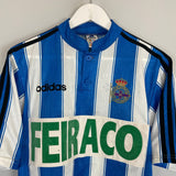 Shop 1996/98 DEPORTIVO LA CORUNA HOME SHIRT (S) ADIDAS, classic football shirts, vintage football shirts & retro soccer jerseys at Cult Kits
