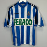 Shop 1996/98 DEPORTIVO LA CORUNA HOME SHIRT (S) ADIDAS, classic football shirts, vintage football shirts & retro soccer jerseys at Cult Kits