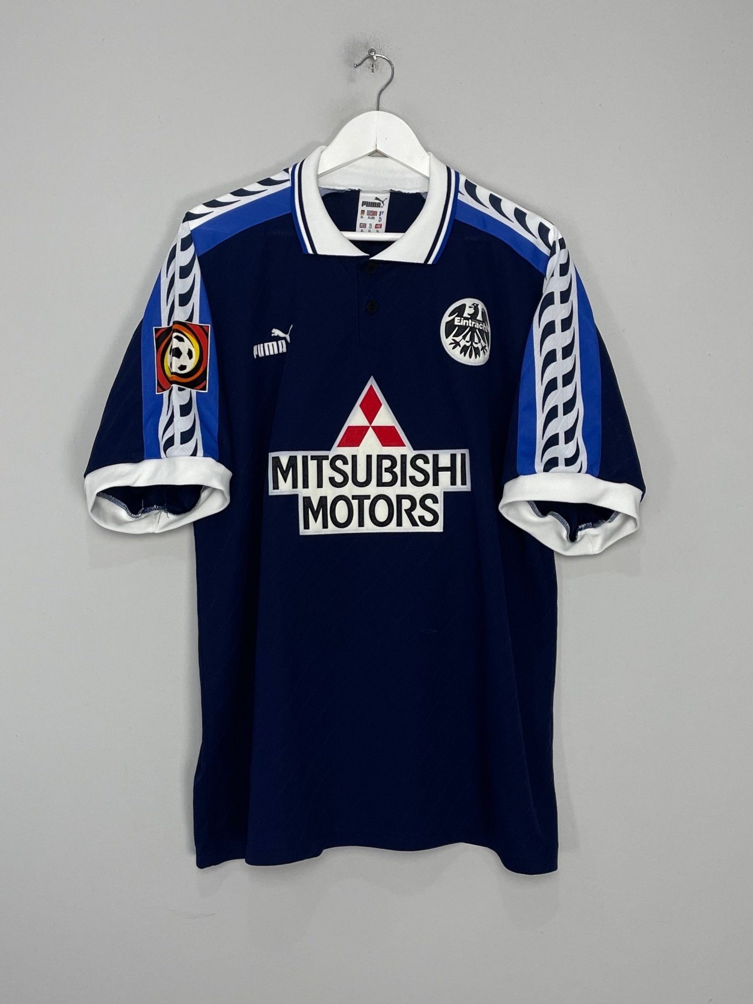 Shop 1996/98 EINTRACHT FRANKFURT MARTINI #27 *MATCH ISSUED* THIRD SHIRT (XL) PUMA, classic football shirts, vintage football shirts & retro soccer jerseys at Cult Kits