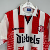 1996/98 FORTUNA DUSSELDORF HOME SHIRT (M) UMBRO - Cult Kits - Medium - Buy Vintage Football Shirts, Authentic Retro Football Shirts For Sale, Classic Football Shirts & Soccer Jersey