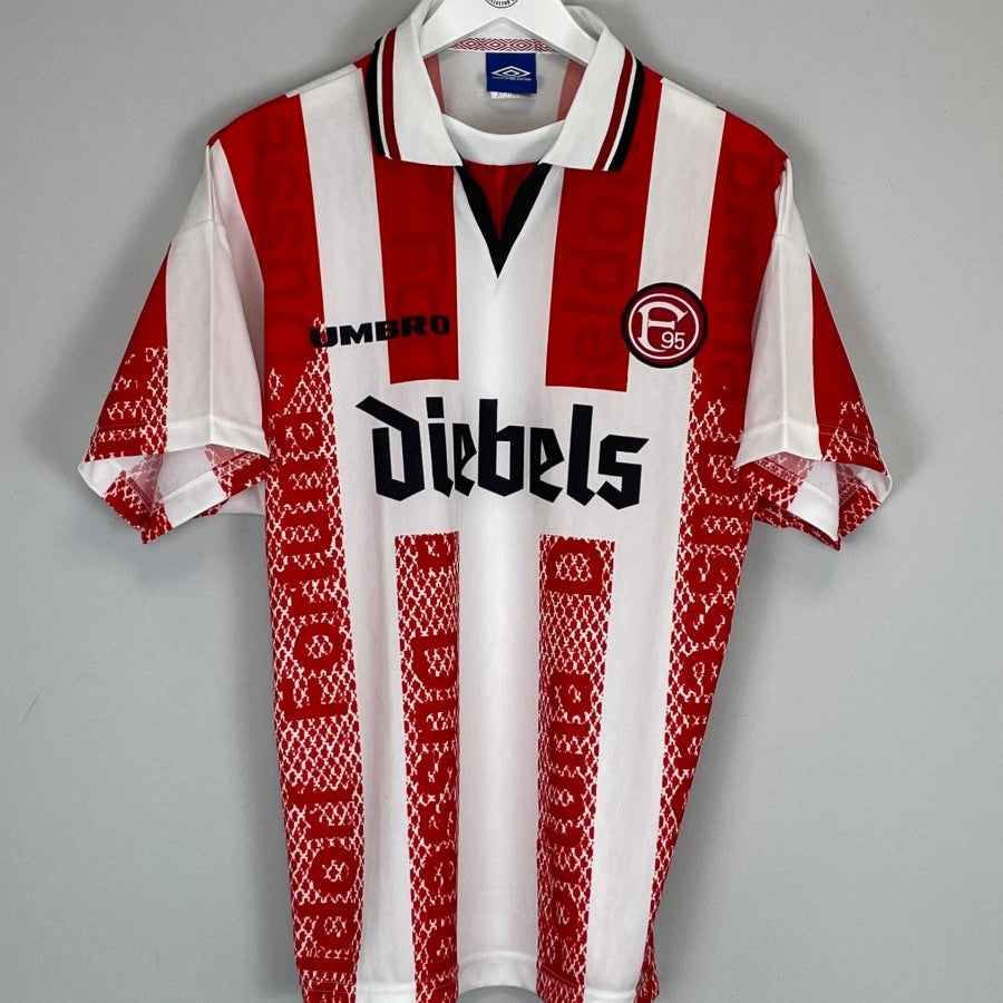 1996/98 FORTUNA DUSSELDORF HOME SHIRT (M) UMBRO - Cult Kits - Medium - Buy Vintage Football Shirts, Authentic Retro Football Shirts For Sale, Classic Football Shirts & Soccer Jersey