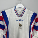 Shop 1996/98 FRANCE AWAY SHIRT (L) ADIDAS, classic football shirts, vintage football shirts & retro soccer jerseys at Cult Kits