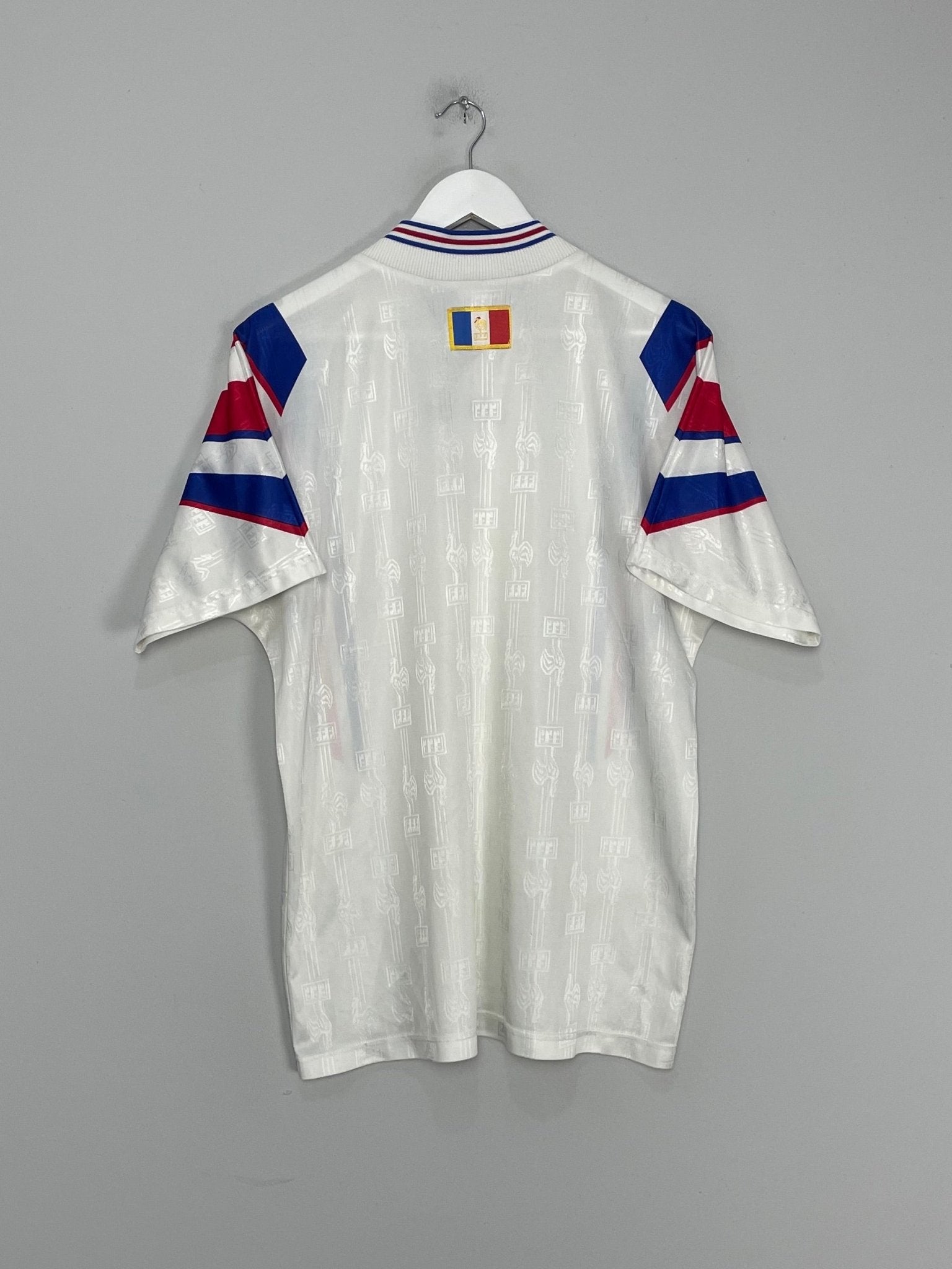 Shop 1996/98 FRANCE AWAY SHIRT (L) ADIDAS, classic football shirts, vintage football shirts & retro soccer jerseys at Cult Kits