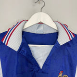 Shop 1996/98 FRANCE HOME SHIRT (L) ADIDAS, classic football shirts, vintage football shirts & retro soccer jerseys at Cult Kits