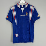 Shop 1996/98 FRANCE HOME SHIRT (M) ADIDAS, classic football shirts, vintage football shirts & retro soccer jerseys at Cult Kits