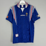 Shop 1996/98 FRANCE HOME SHIRT (M) ADIDAS, classic football shirts, vintage football shirts & retro soccer jerseys at Cult Kits