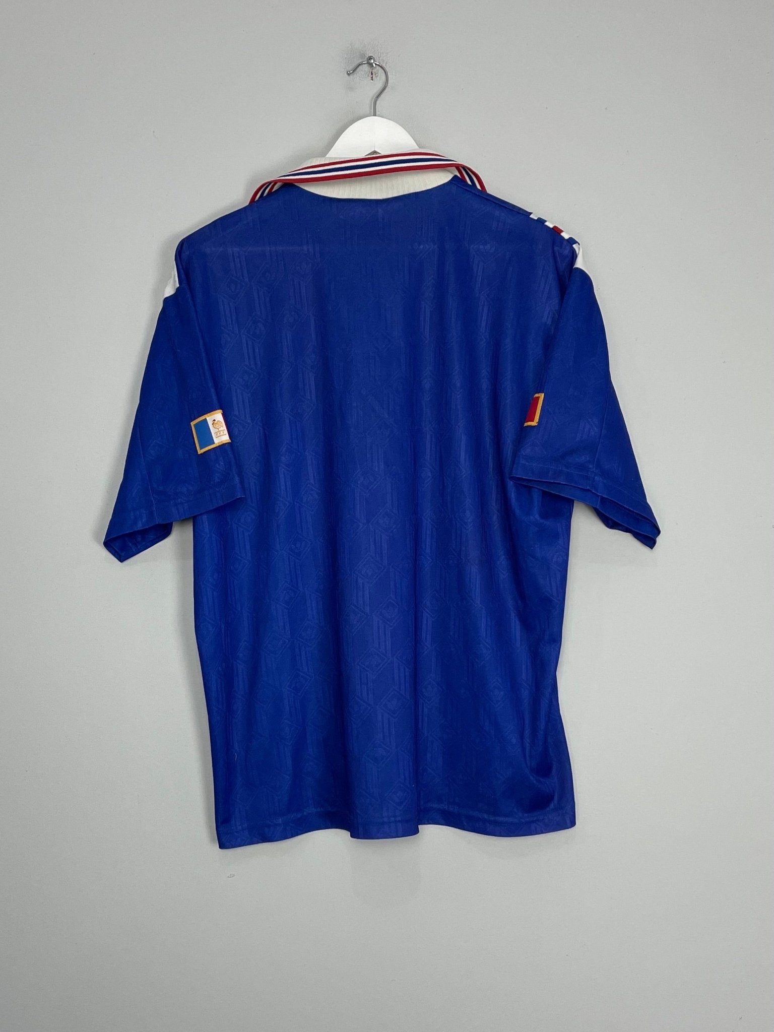 Shop 1996/98 FRANCE HOME SHIRT (XL) ADIDAS, classic football shirts, vintage football shirts & retro soccer jerseys at Cult Kits