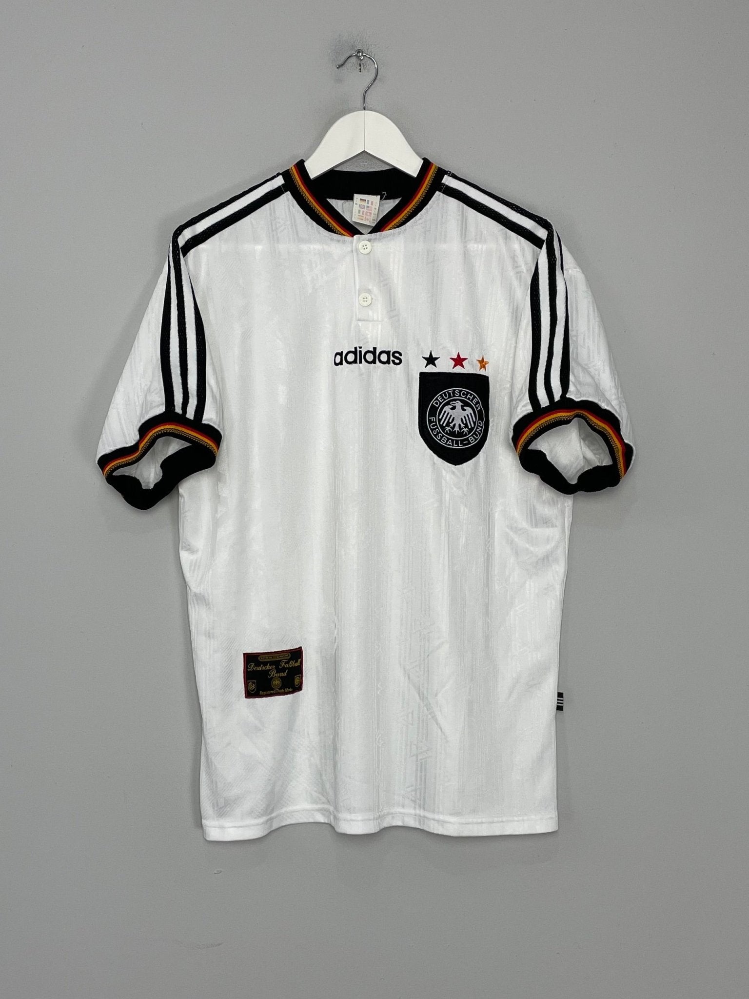 Shop 1996/98 GERMANY HOME SHIRT (L) ADIDAS, classic football shirts, vintage football shirts & retro soccer jerseys at Cult Kits