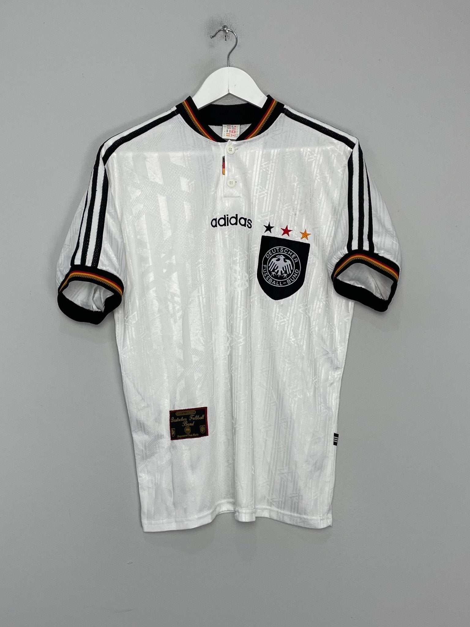 Shop 1996/98 GERMANY HOME SHIRT (M) ADIDAS, classic football shirts, vintage football shirts & retro soccer jerseys at Cult Kits