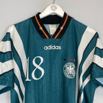 1996/98 GERMANY KLINSMANN 18 AWAY SHIRT (L) ADIDAS - Cult Kits - Large - Buy Vintage Football Shirts, Authentic Retro Football Shirts For Sale, Classic Football Shirts & Soccer Jersey