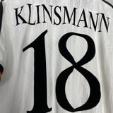 Shop 1996/98 GERMANY KLINSMANN #18 HOME SHIRT (XL) ADIDAS, classic football shirts, vintage football shirts & retro soccer jerseys at Cult Kits