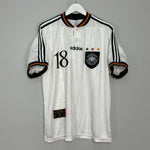 Shop 1996/98 GERMANY KLINSMANN #18 HOME SHIRT (XL) ADIDAS, classic football shirts, vintage football shirts & retro soccer jerseys at Cult Kits