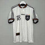 Shop 1996/98 GERMANY KLINSMANN #18 HOME SHIRT (XL) ADIDAS, classic football shirts, vintage football shirts & retro soccer jerseys at Cult Kits